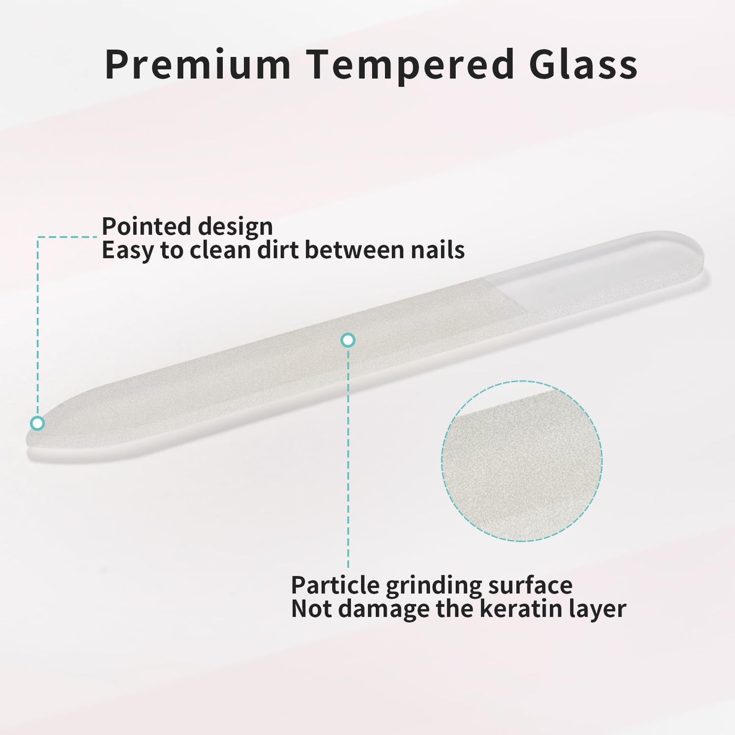PYD Life 12 Pack Sublimation Glass Nail File Blanks – Durable, Washable & Customizable
