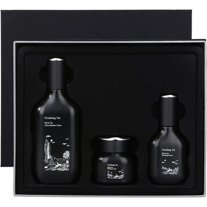 [PKY] Pyunkang Yul Black Tea Line Gift Box Set – Deep Nourishment for Anti-aging, Rich Moisture (3-Piece)
