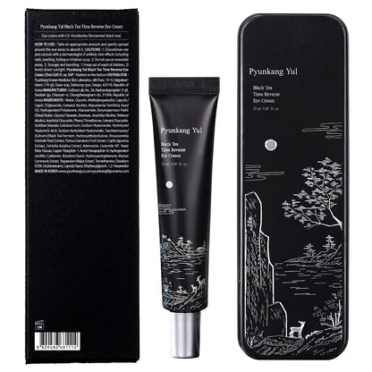 Pyunkang Yul PKY Black Tea Time Reverse Eye Cream – Hyaluronic Acids, Ceramide & Peptides (0.85 fl oz)