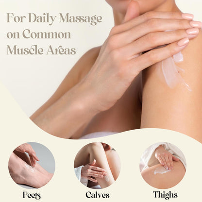QAH Magnesium Cream for Muscle & Nerve Relief – Lavender & Aloe Vera, Fast Absorbing
