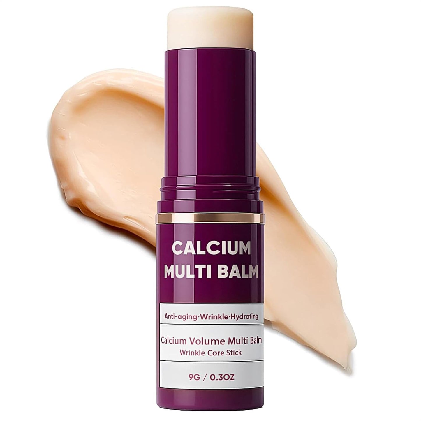 Qawnfy Calcium Multi Balm: Wrinkle Core Stick, Korean Collagen Moisturizing, 9g