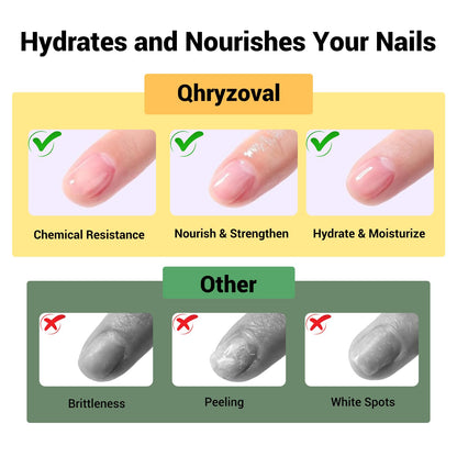 Qhryzoval Acetone Nail Polish Remover – 8 oz Mango Oil, 3-in-1 Gel Polish & Acrylic Remover