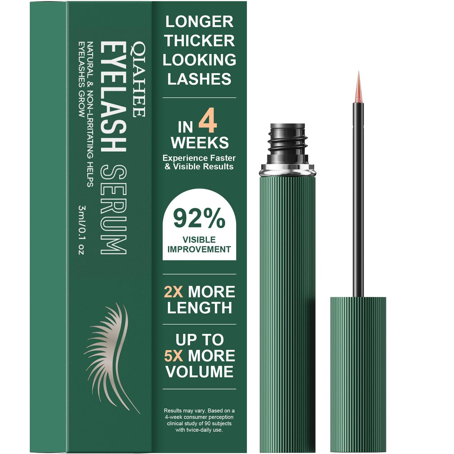 QIAHEE Eyelash Serum — Thicker, Longer, Fuller Lashes