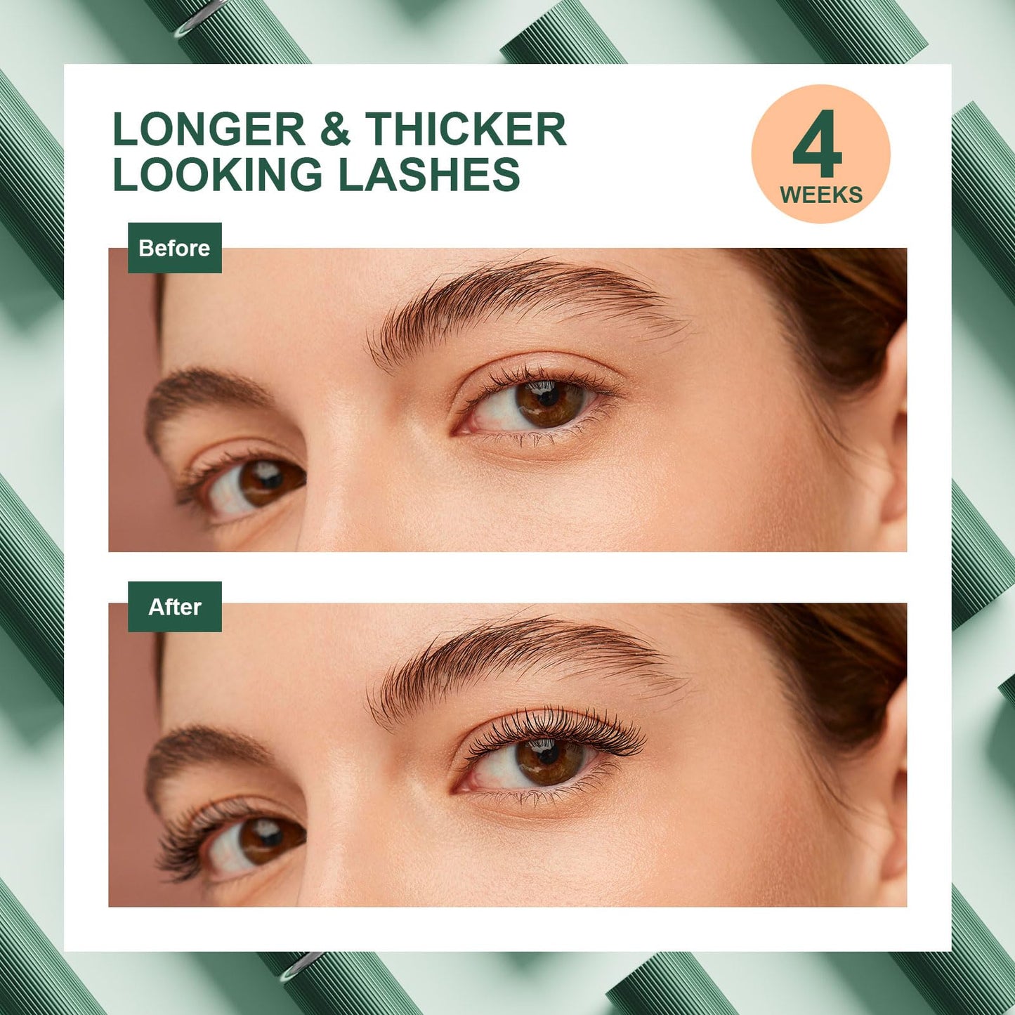 QIAHEE Eyelash Serum — Thicker, Longer, Fuller Lashes