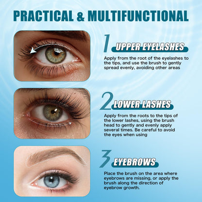 QIC W3W Eyelash Growth Serum for Longer, Thicker Lashes – Peptide & Botanical Lash & Brow Enhancer (4ml)