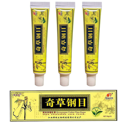 QICAOGANGMU Chinese Herbal Cream – Natural Skin Support, Pack of 3 | Official Seller