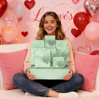 Qinline Teen Gifts Box – Trendy Stuff, 10 Affirmation Cards & Empowering Challenges
