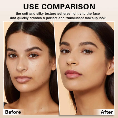 QIUFSSE Airbrush Foundation with Primer – Silk Flawless Makeup, Buildable Coverage, Hydrating Anti-Aging (02 Beige)