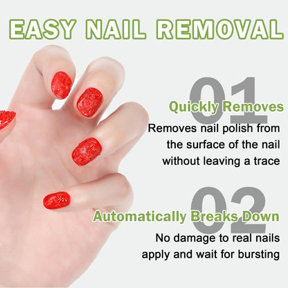 QIUFSSE Magic Remover Gel Polish - 3PCS Gel Nail Remover (15ML)