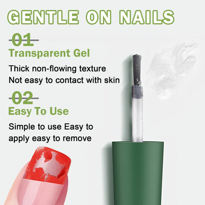 QIUFSSE Magic Remover Gel Polish - 3PCS Gel Nail Remover (15ML)