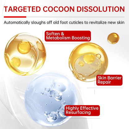 QQE 3 Pack Foot Peeling Mask – Hydrating Exfoliating Foot Care for Dry, Cracked Feet