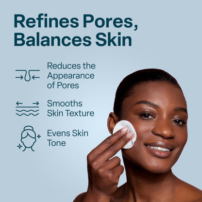 QRxLabs Pore Toner Pads – Salicylic Acid & Niacinamide (50ct)