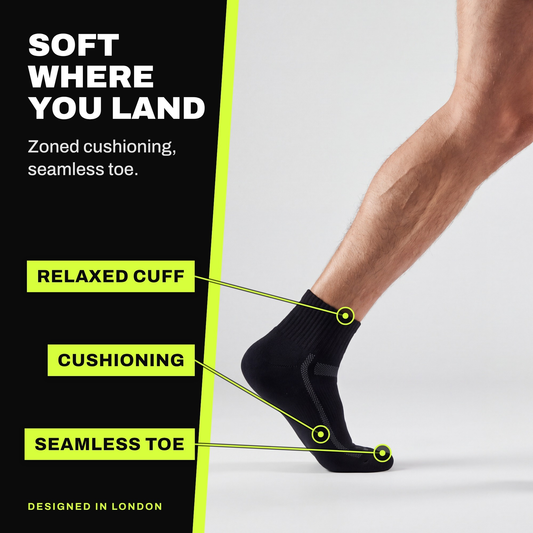Bamboo Cushioned Quarter Socks