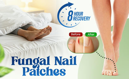 QUDSIYA Premium Fungal Nail Patches – Overnight Toe Nail Care (21 Count)