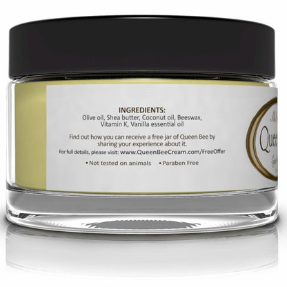 Queen Bee Organic Under Eye Cream - 1 oz | All-Natural, Handmade