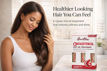 Queen Helene Cholesterol Hot Oil Treatment – Deep Conditioning for Dry Hair | Pack of 3 x 1oz Tubes