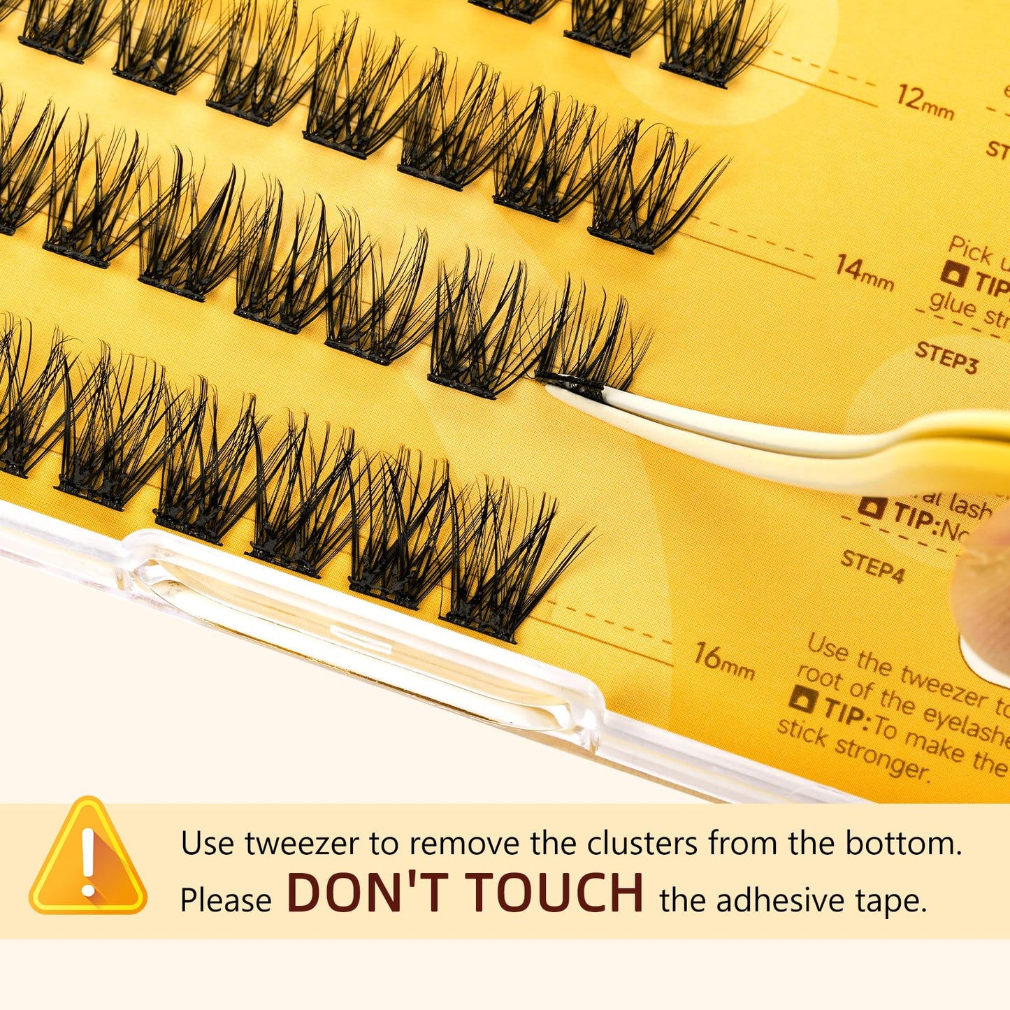QUEWEL Self-Adhesive Eyelashes Kit ZN-01 – No Glue Needed, Press-On Lashes for Beginners