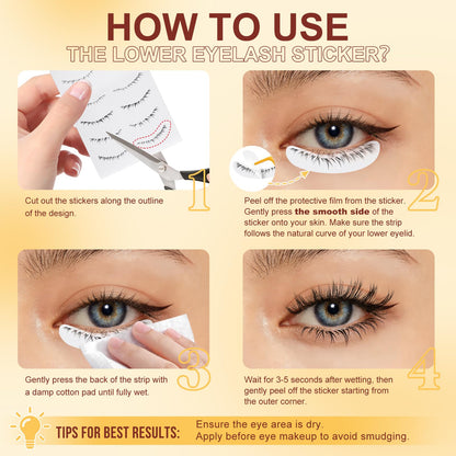 QUEWEL Magnetic Eyelashes Kit – 2 Pairs, No Glue Needed, Cat Eye Look
