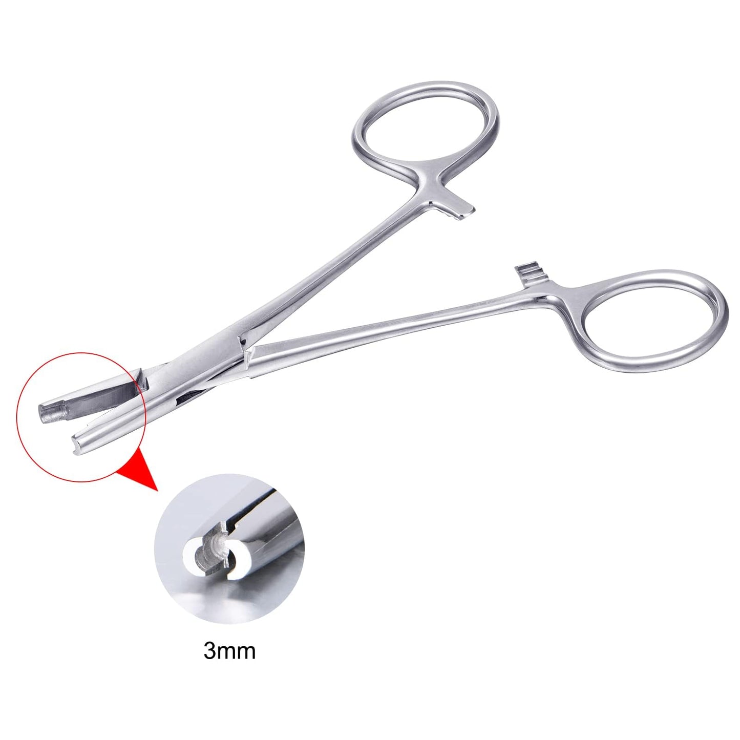 QWALIT Piercing Ball Removal Tool – Stainless Steel Dermal Anchor Forceps for Dermal Tops, Nose, Septum & Labret Jewelry
