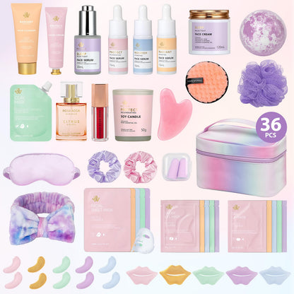 RA ROSA ACCA 36-Piece Skin Care Gift Set for Women – Hydrating Spa Kit
