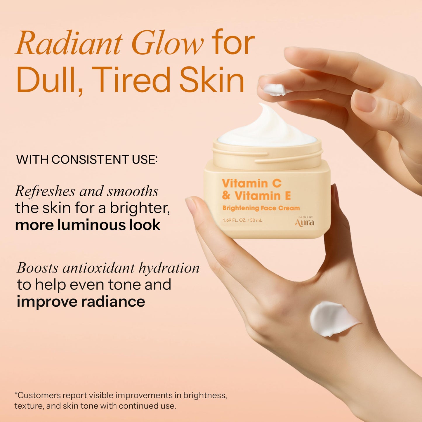 Radiant Aura Vitamin C & Vitamin E Face Moisturizer – Vegan Korean Skincare