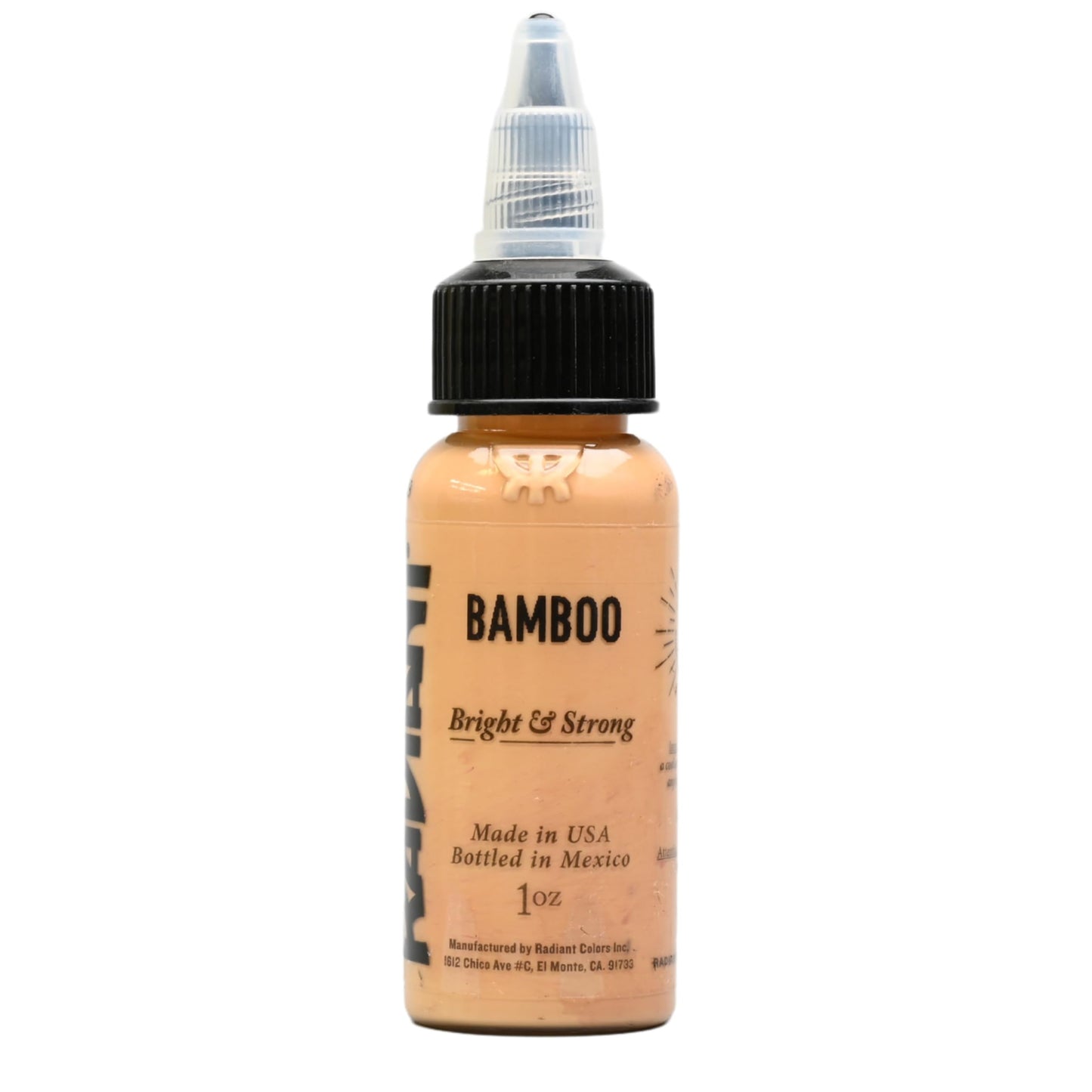Radiant Colors Bamboo Brown Tattoo Ink 1oz — Professional Quality, Smooth Flow