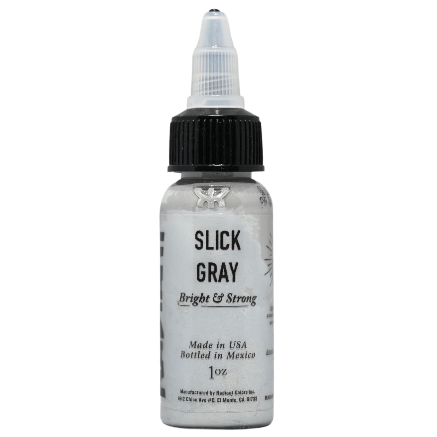 Radiant Colors Slick Gray Tattoo Ink 1oz – Cool Gray for Layering, Shading & Texture