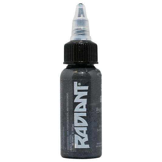 Radiant Colors Sly Gray Tattoo Ink 1oz – Smooth Mid Gray for Shading & Soft Contrast