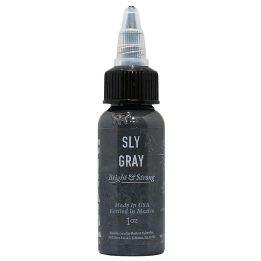 Radiant Colors Sly Gray Tattoo Ink 1oz – Smooth Mid Gray for Shading & Soft Contrast