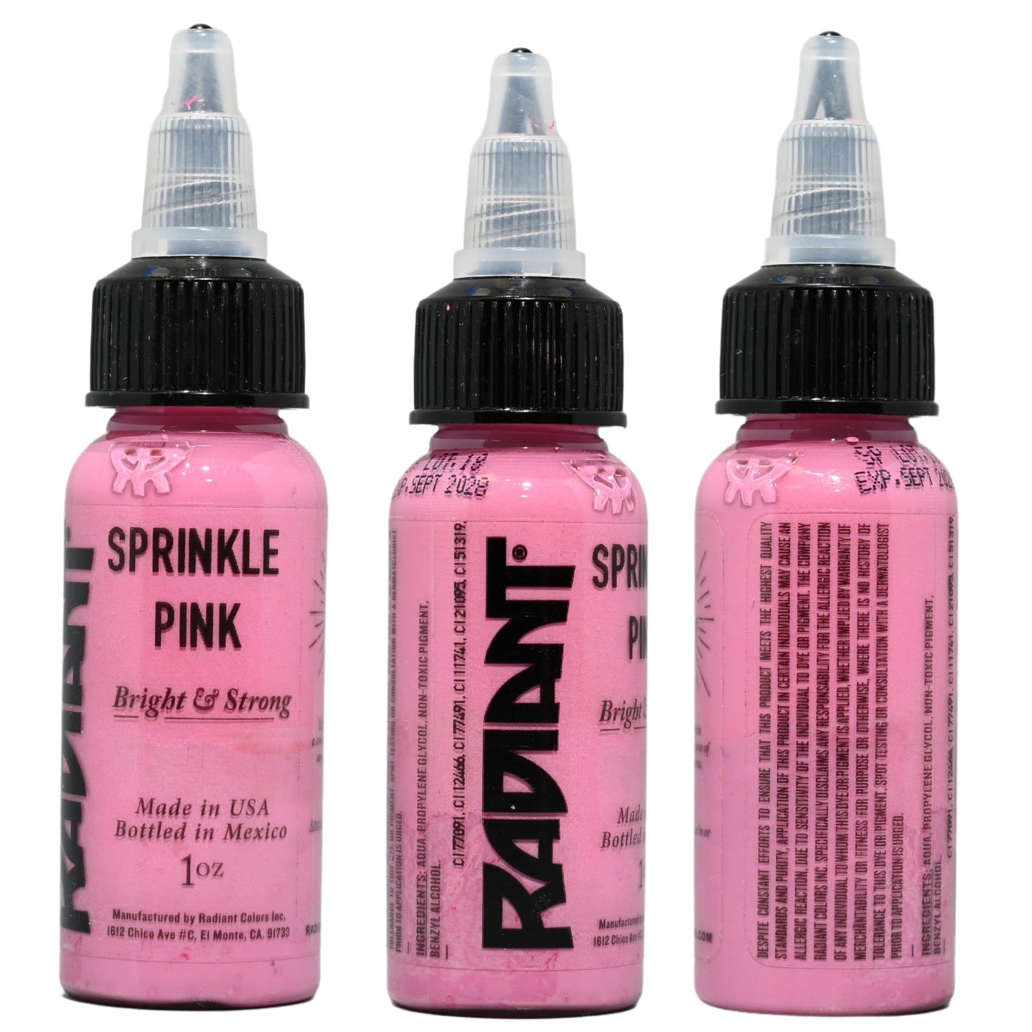 Radiant Colors Sprinkle Pink Tattoo Ink 1oz – Delicate Shading & Color Blending