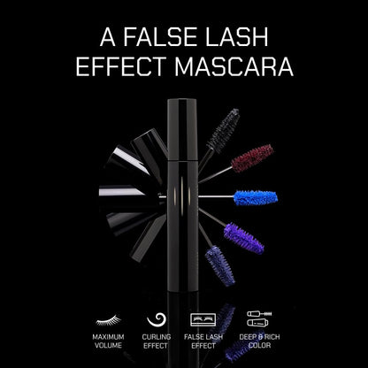 Radiant Professional Lengthening Mascara with Silicone Brush – Smudge-Proof Curl & Volume for Sensitive Eyes (04 Violet)