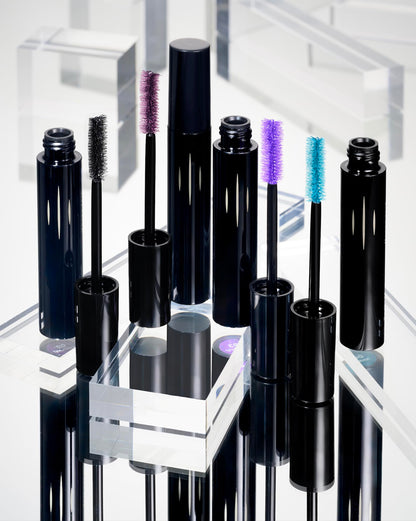 Radiant Professional Lengthening Mascara – Fiber Lash, Smudge-Proof, Cruelty-Free (Azure 04) by Hellenica, 0.43 oz