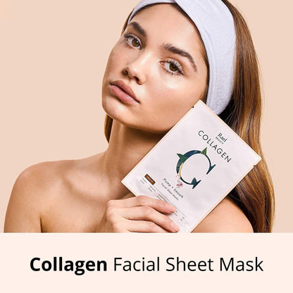 Rael Collagen Face Mask – Bamboo Sheet Mask with Collagen Essence (5 Sheets)