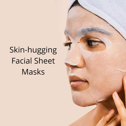 Rael Face Mask Variety Pack – Hydration, Vitamin C, Collagen & Tea Tree, 20 Sheets