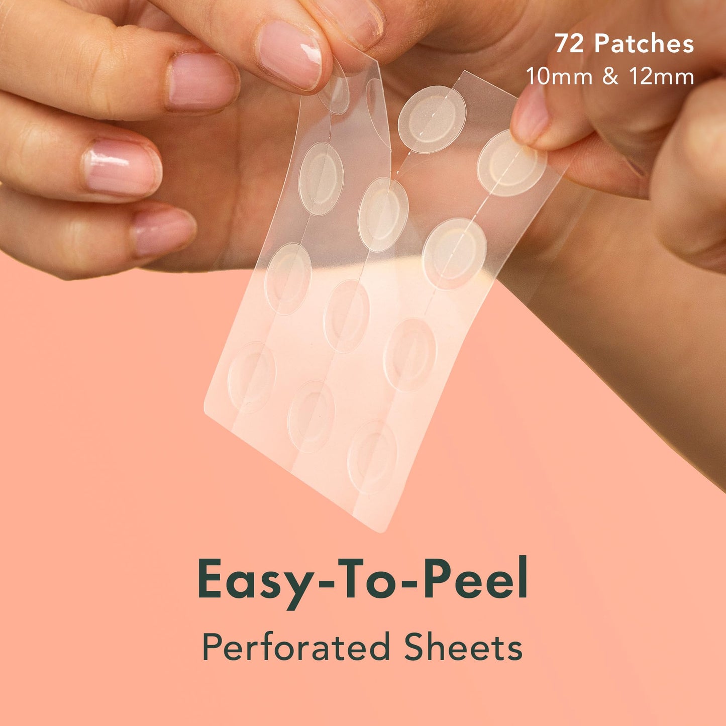 Rael Pimple Patches - Miracle Invisible Spot Cover, Hydrocolloid Acne Patches, 2 Sizes (72 Count)