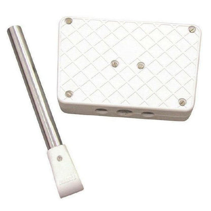 Nuova Rade Rail Mount Outboard Motor Bracket 22.8x15cm White For 25mm Rails