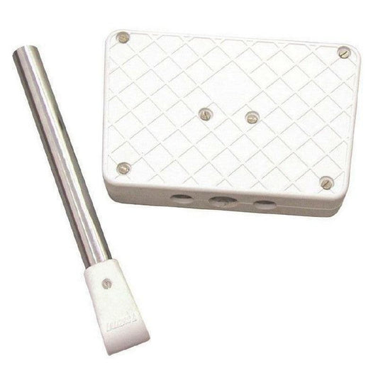 Nuova Rade Rail Mount Outboard Motor Bracket 22.8x15cm White For 25mm Rails