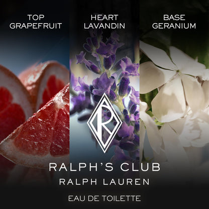 Ralph's Club Eau de Toilette for Men – Woody & Aromatic with Grapefruit, Lavandin & Patchouli | 1.7 fl oz