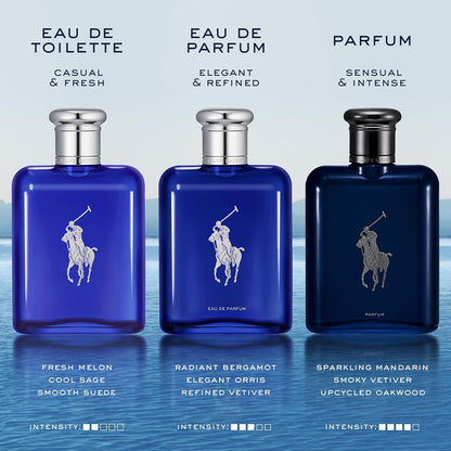 Polo Blue Eau de Toilette Gift Set – Ralph Lauren Fragrances | Full & Travel Size EDT, Aftershave, Hair & Body Wash, Pouch