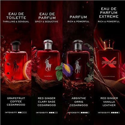 Polo Red Extreme by Ralph Lauren Fragrances – Men’s Cologne with Red Ginger, Vanilla & Leather (4.2 oz)
