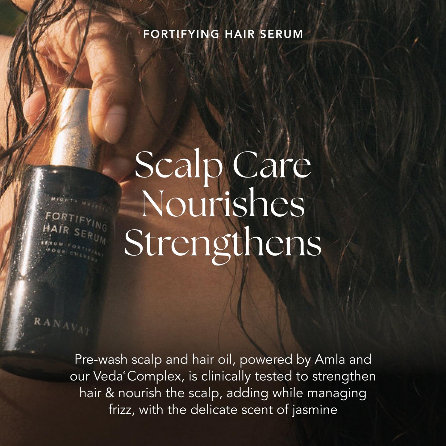 RANAVAT BOTANICS Mighty Majesty Fortifying Hair Serum — Scalp Hydration & Frizz Control