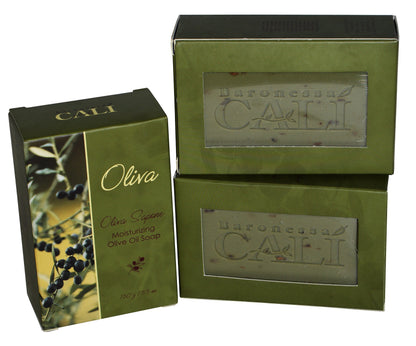 Baronessa Cali Oliva Green Sapone – Deep Moisturizing Olive Oil Soap, 3-Pack | RAPSI