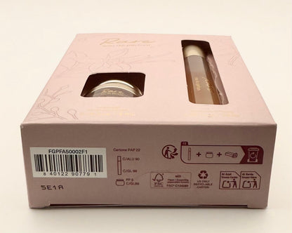 Rare Eau de Parfum Set: Warm Vanilla Ginger with Sandalwood & Musk — 10mL Spray + 5mL Rollerball