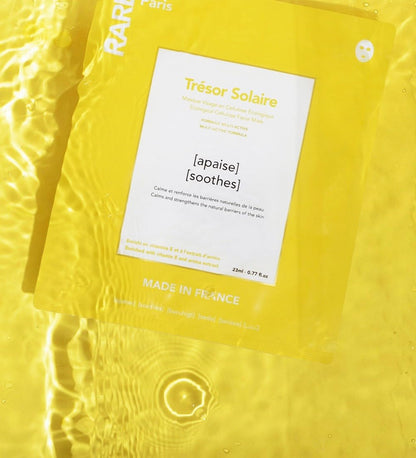 RARE Paris Trésor Solaire Facial Sheet Mask 5 Pack – Soothing & Revitalizing