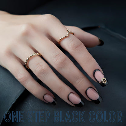 RARJSM Black Gel Nail Polish – No HEMA, 35ml, One-Step UV/LED Cure