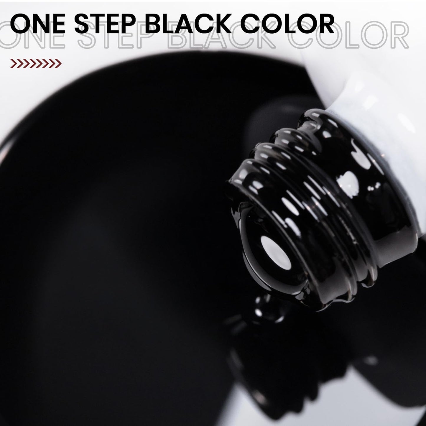 RARJSM Black Gel Nail Polish – No HEMA, 35ml, One-Step UV/LED Cure