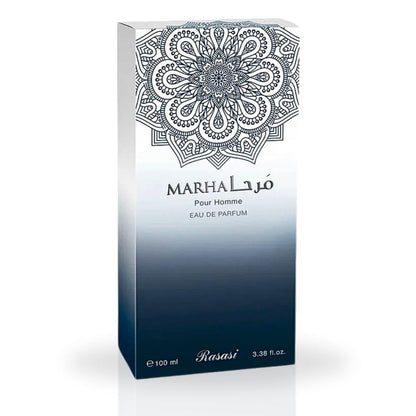 RASASI Marha Eau De Parfum Spray 100ML – Long-Lasting Arabian Men’s Fragrance for Day to Night