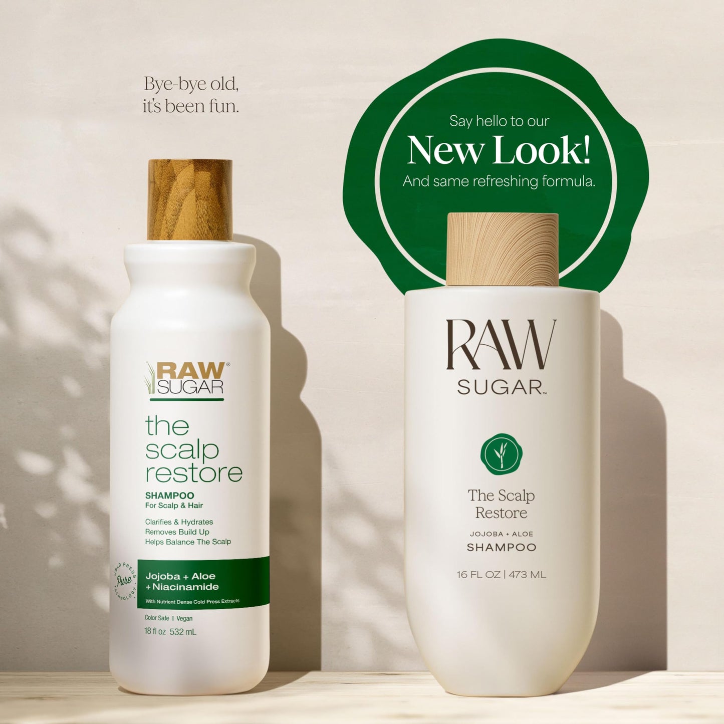 Raw Sugar Scalp Restore Shampoo & Conditioner Bundle – Jojoba, Aloe & Niacinamide | SLS/SLES & Paraben Free