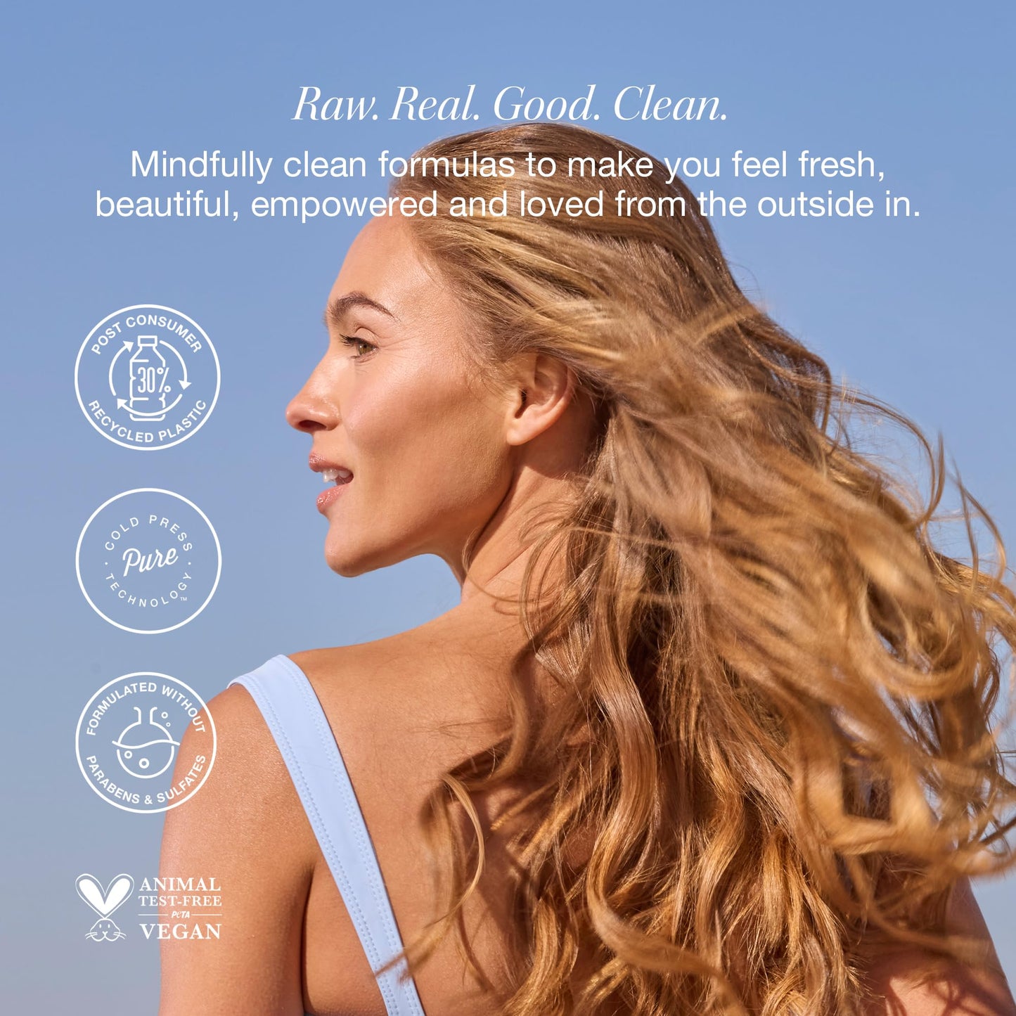 RAW SUGAR Wave Maker Shampoo & Conditioner Set – Beachy Texture, Volume & Shine (18 oz each)
