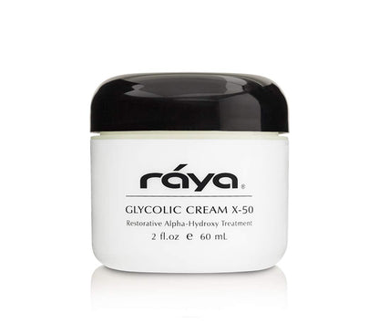 RAYA Glycolic Cream X-50 with AHA (G-329) – Exfoliating Facial Treatment for Aging Skin | Reduces Lines & Wrinkles | Made in USA